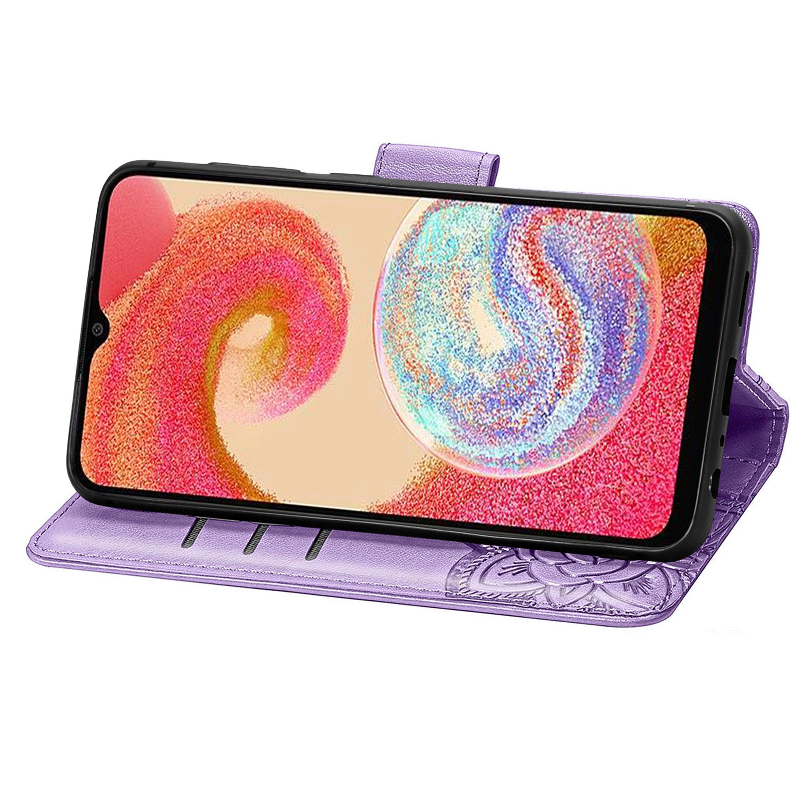 For Samsung Galaxy A04e 4G / M04 4G / F04 4G Imprinted PU Leather Wallet Phone Case Shockproof Stand Cover For Samsung Galaxy A04e 4G / M04 4G / F04 4G Imprinted PU Leather Wallet Phone Case Shockproof Stand Cover